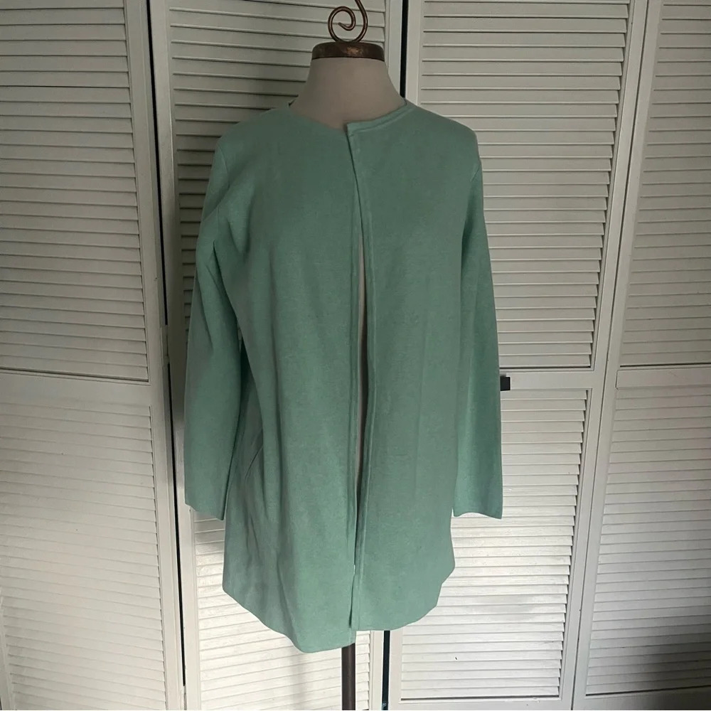 J Crew Factory sweater cardigan Open front blazer 
green open front XS new
